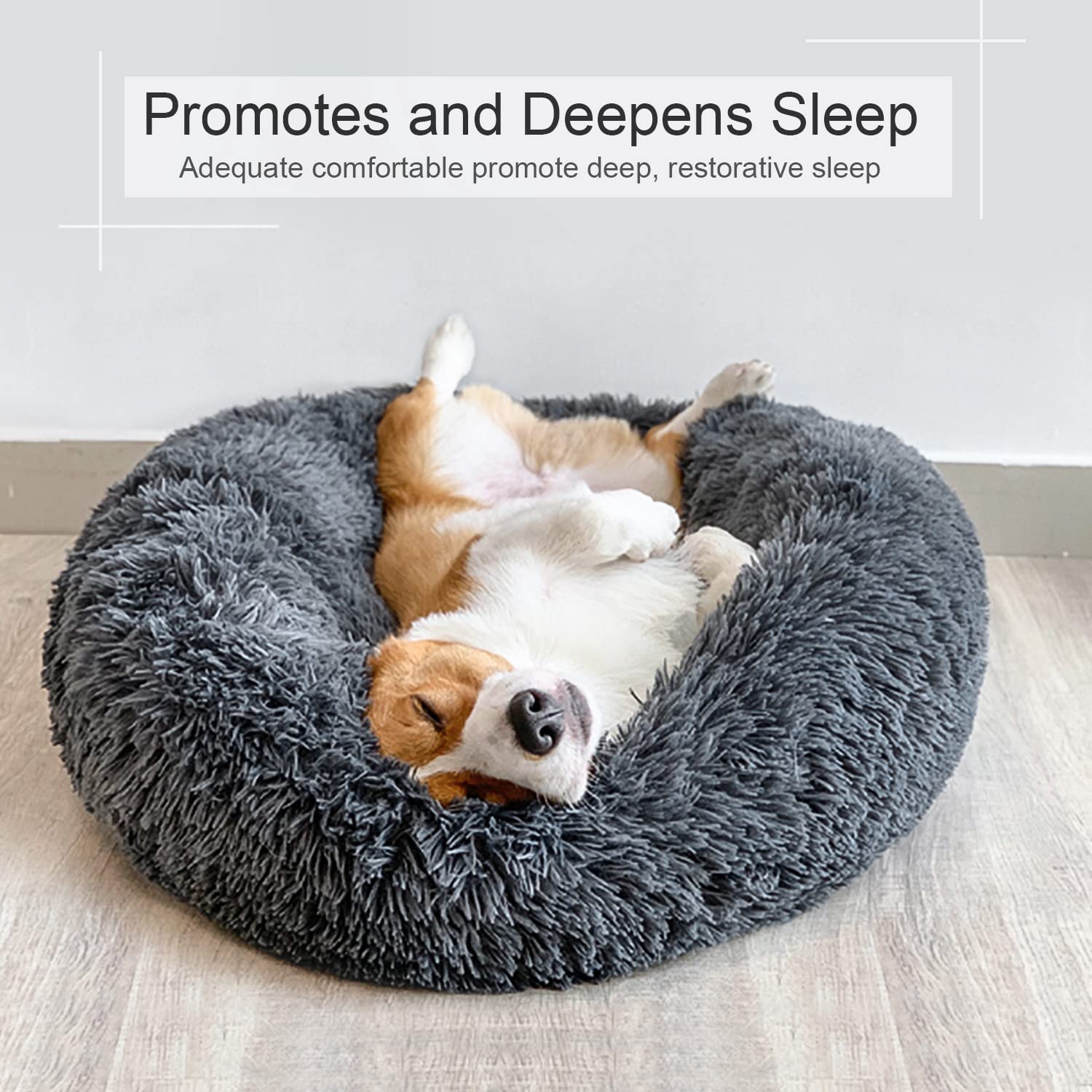 DogBaby Donut Bed small size ideal for small dogs and cats.