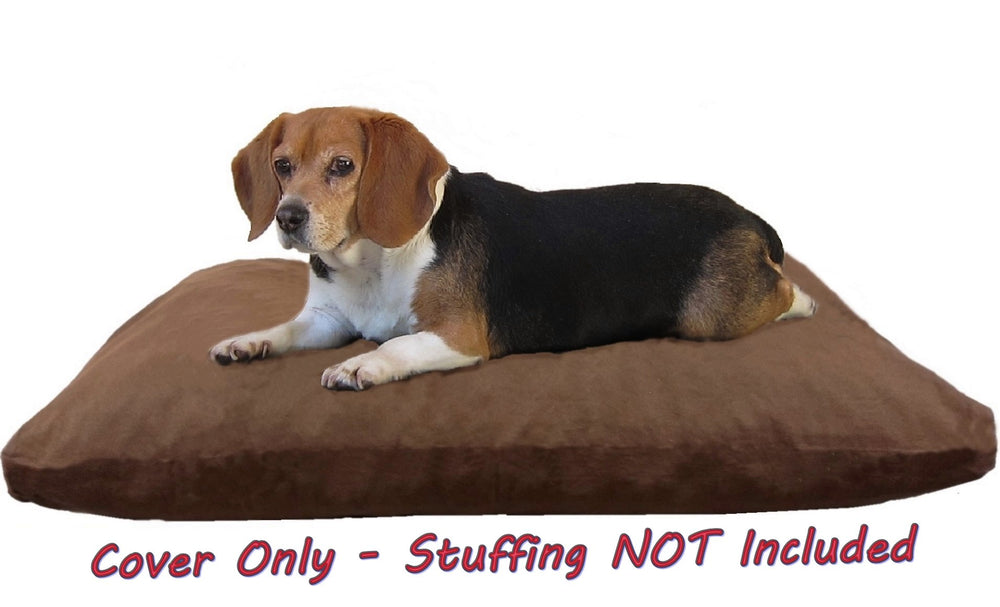 Dogbed4less denim cover demonstrates machine washable convenience after outdoor adventures.