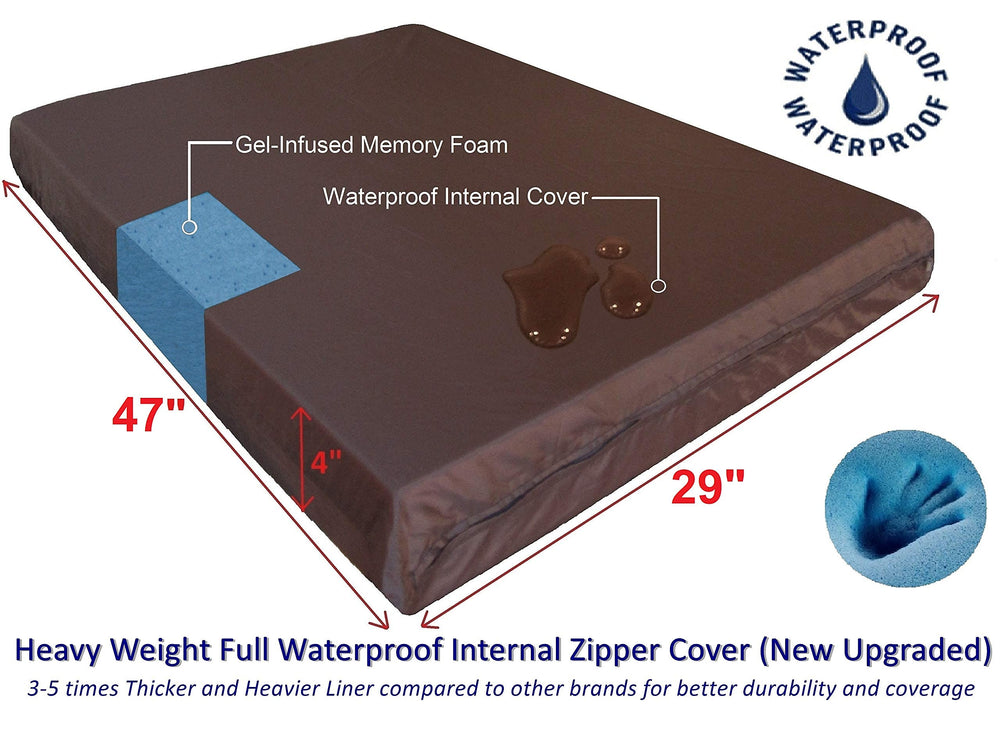 Dogbed4less memory foam gel pad closeup shows cooling comfort