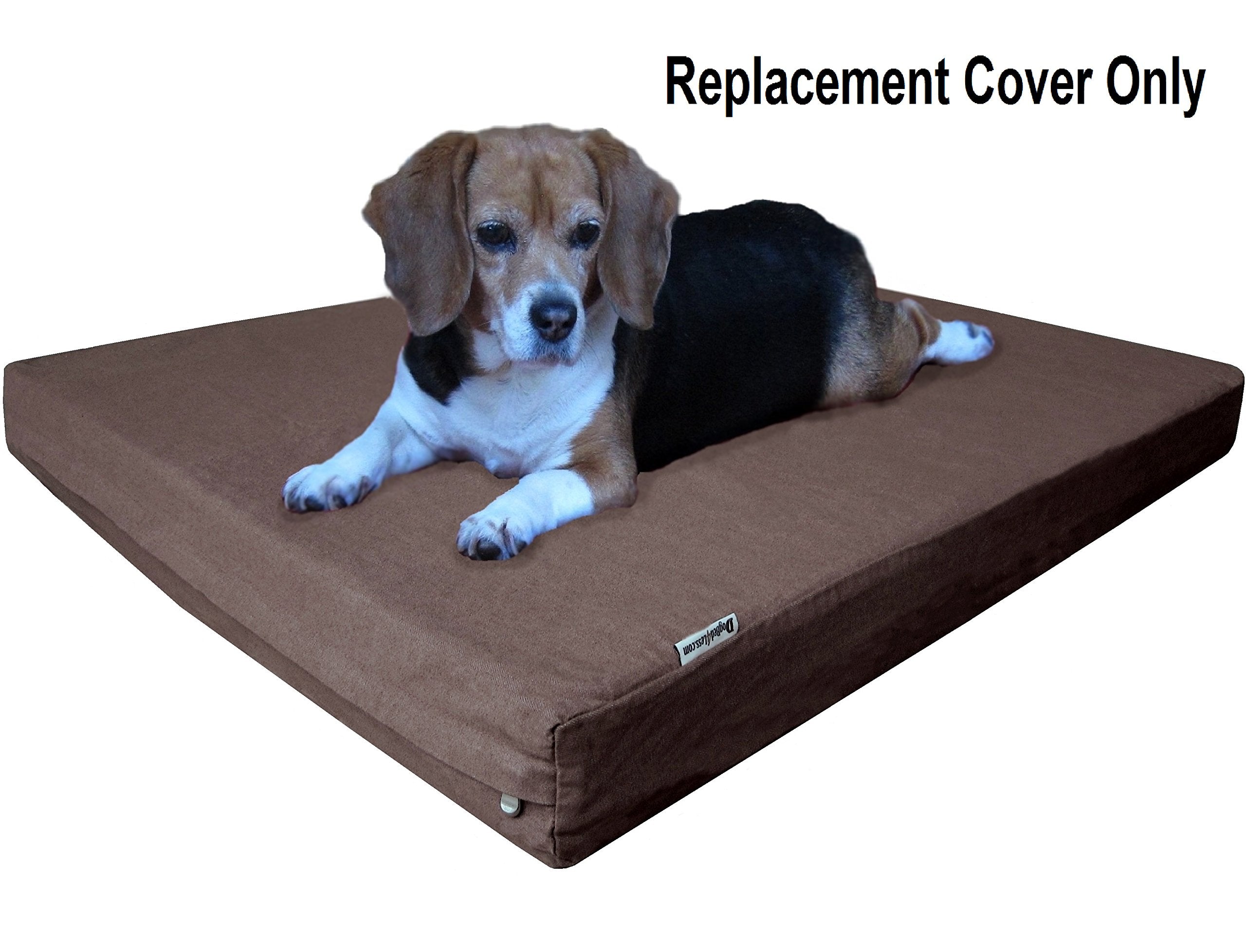 Dogbed4less replacement cover for XL bed with durable zipper and stitch.