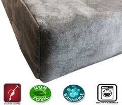 Waterproof inner cover protects memory foam for long-lasting performance