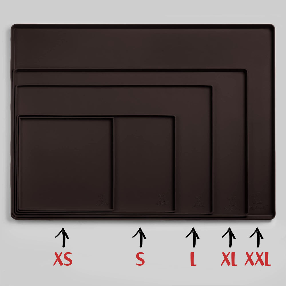 DogBuddy mat edge detail emphasizes the 0.6-inch high edge for spills.