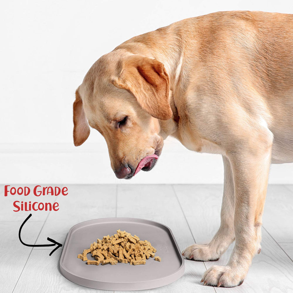 DogBuddy dog food mat dishwasher-safe for quick cleaning.