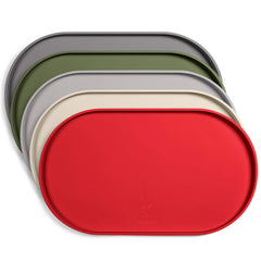 DogBuddy dog food mat with raised edge to contain spills.
