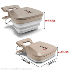 DogBuddy Pooper Scooper features built-in bag attachment for easy disposal.