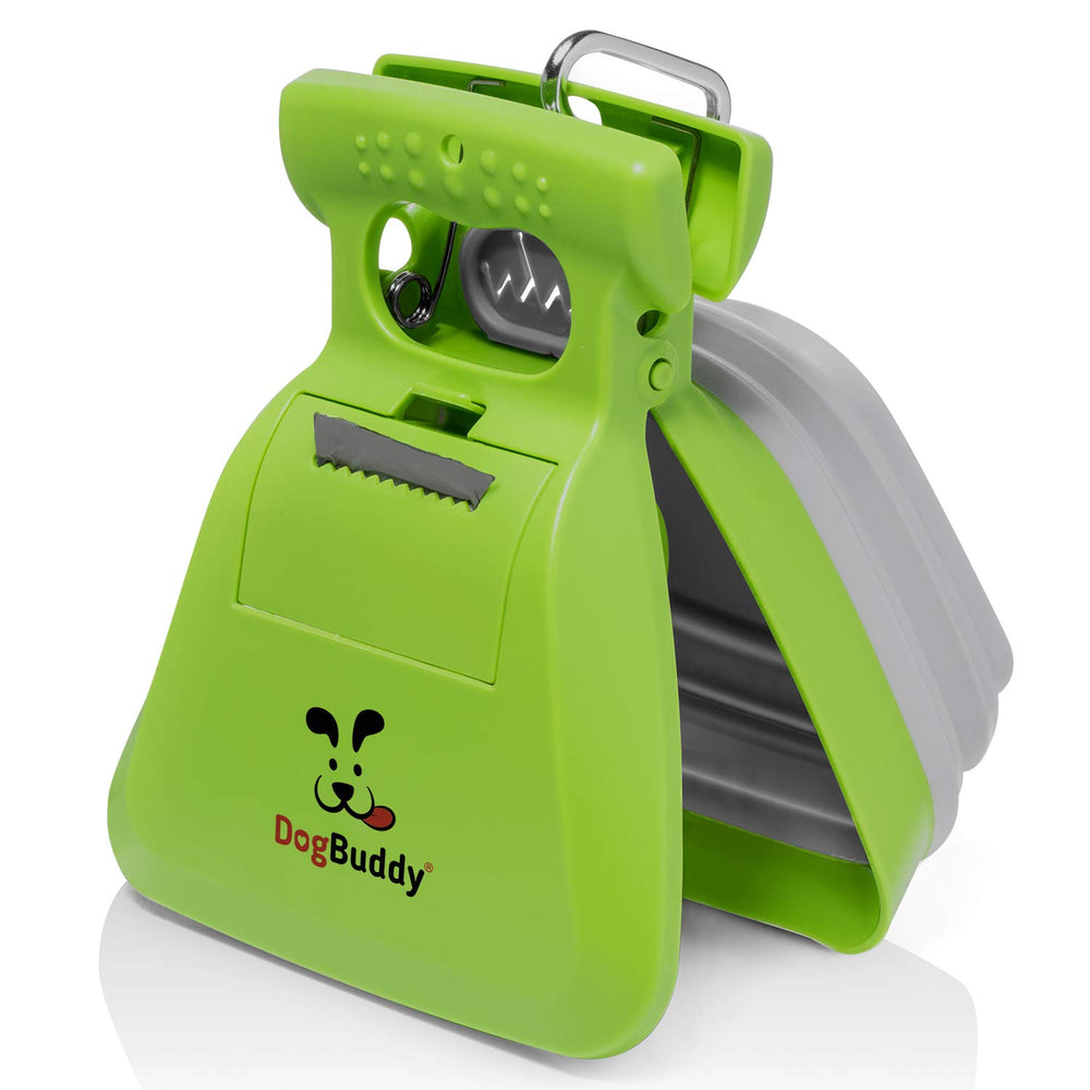 DogBuddy Pooper Scooper in compact Kiwi size for quick cleanup on walks