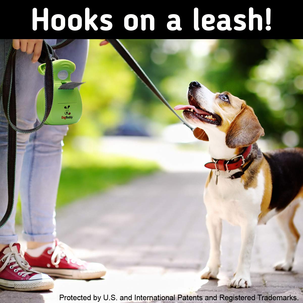 DogBuddy Pooper Scooper ready for easy cleanup during outdoor walks