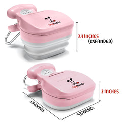 DogBuddy Pooper Scooper with leash clip keeps waste ready for bagging