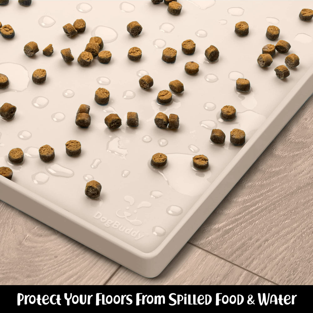 DogBuddy Seattle-made mat reflects care and quality for pet dining.