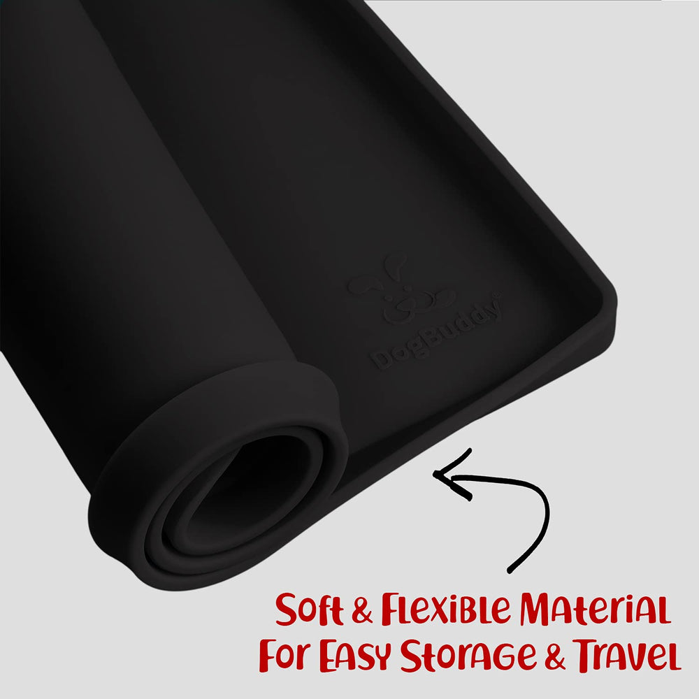 DogBuddy versatile mat fits dogs, cats, and small pets.