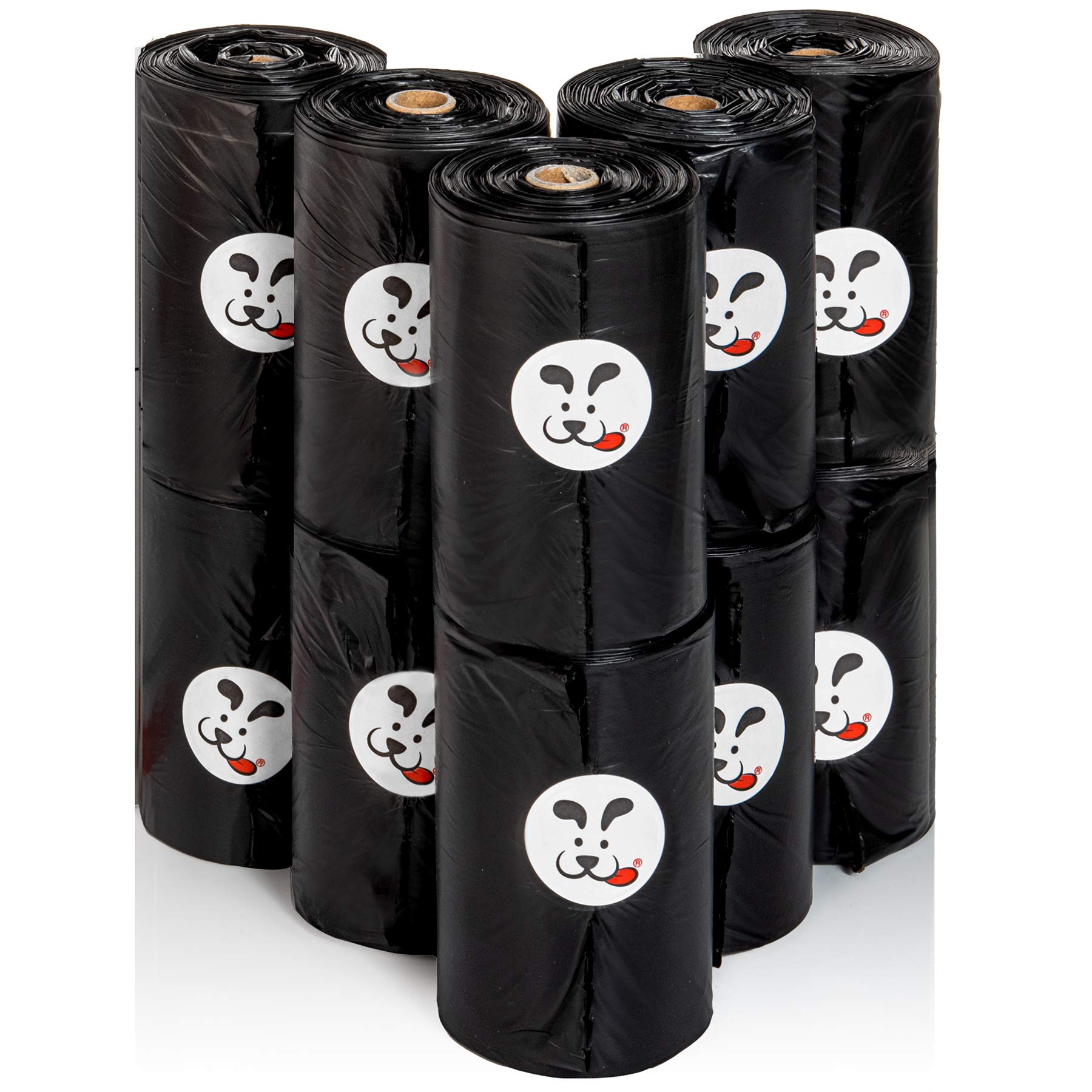DogBuddy waste bags in a 150-count pack, roll-ready for easy pet waste cleanup.
