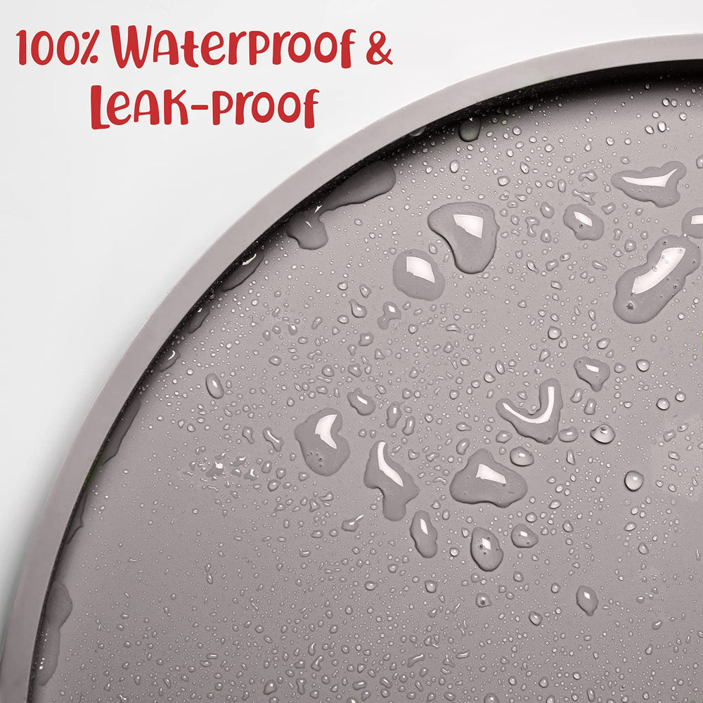 DogBuddy waterproof feeding mat protects floors from water and food mess.