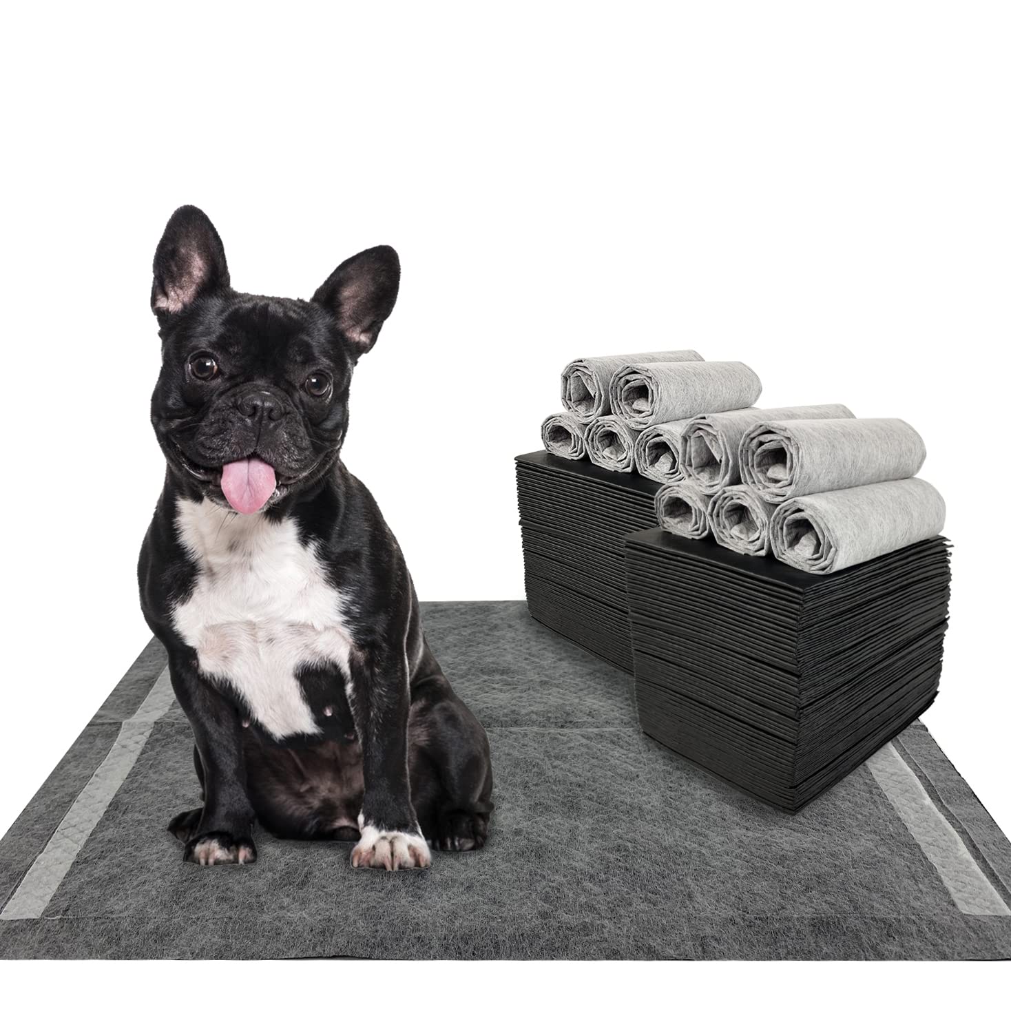 Dogcator charcoal pads with six-layer absorption for quick potty care.