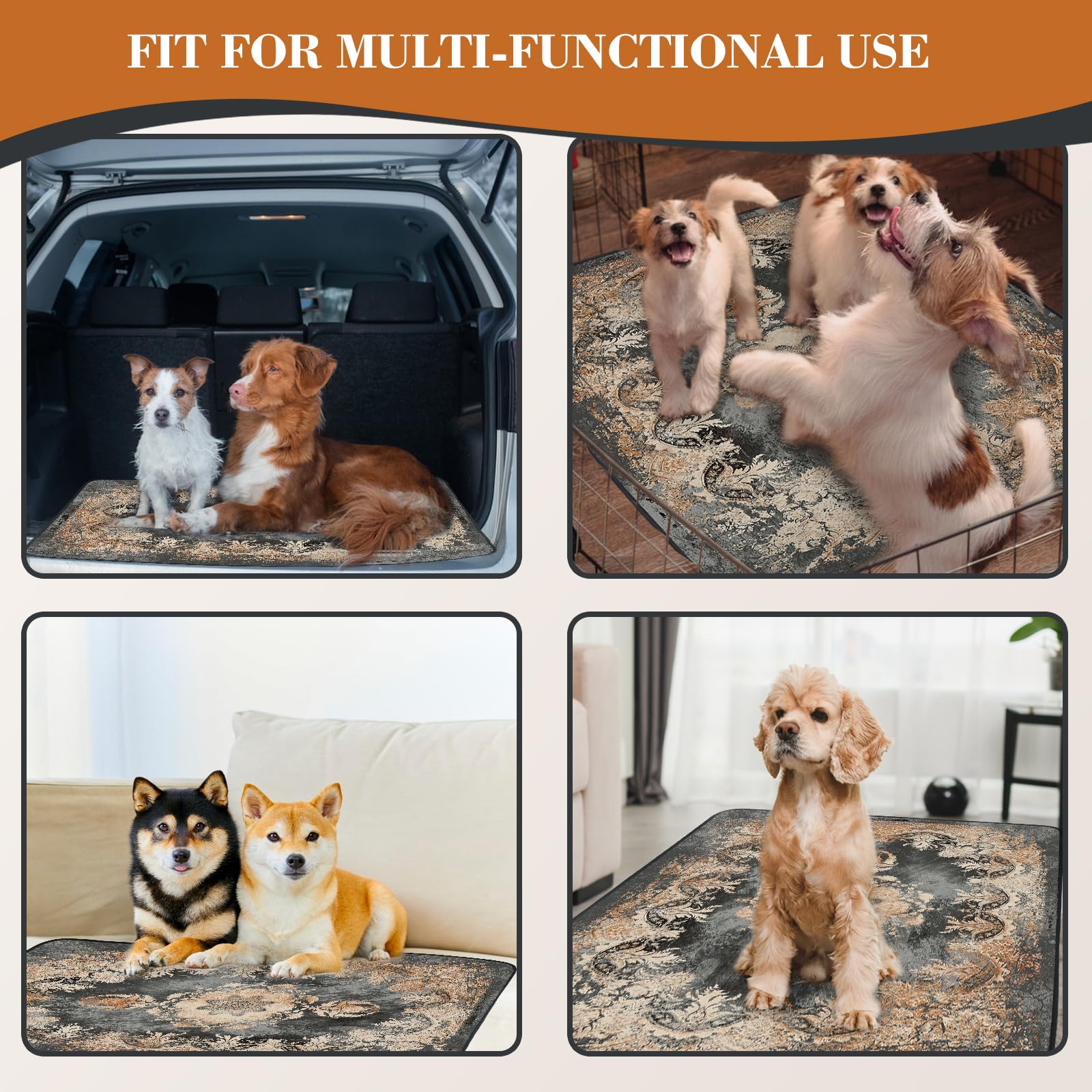 Dogcator multi-purpose potty pad suitable for car, crate, and home use.