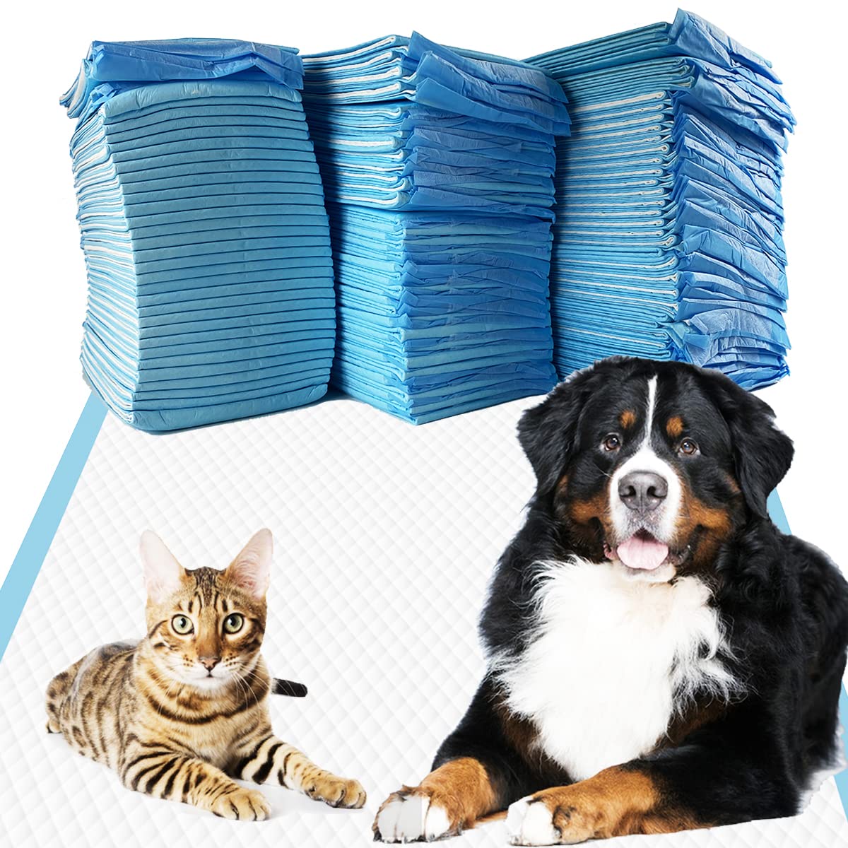 Dogcator puppy pads 120-pack for long-lasting potty training and floor protection.
