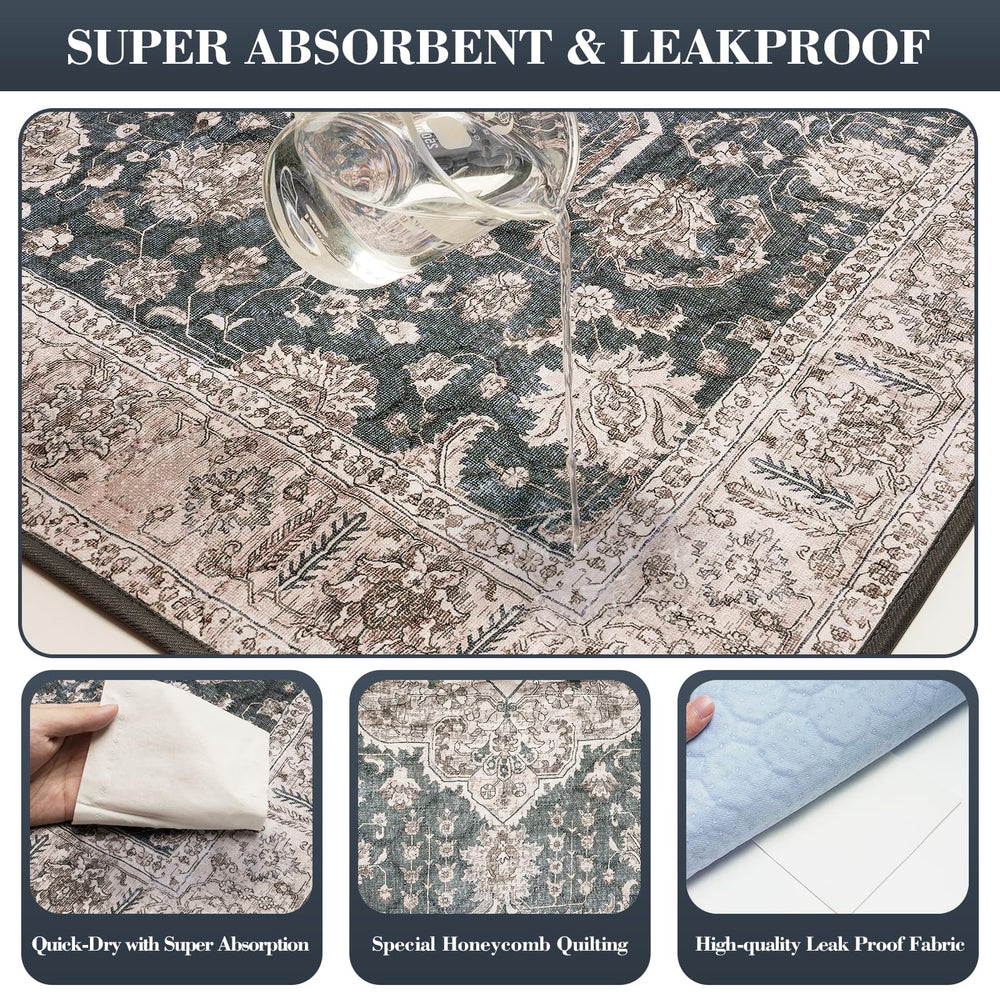 Dogcator pad cross-section highlights four-layer waterproof design for leak protection.