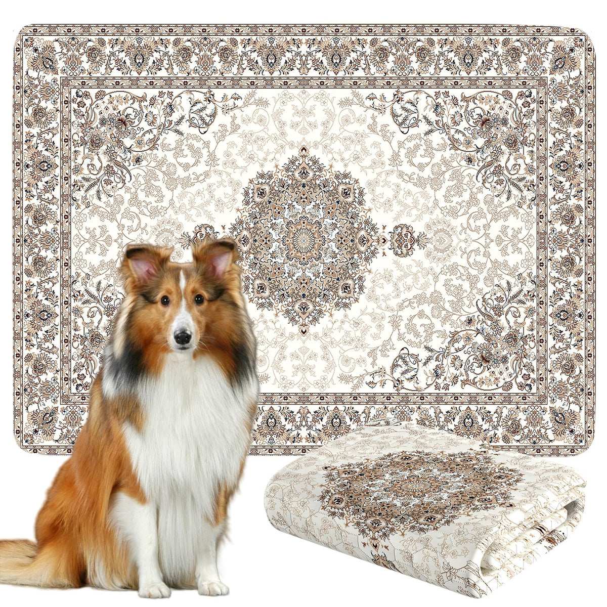 Dogcator Washable Pee Pad with honeycomb absorbency for fast cleanup.