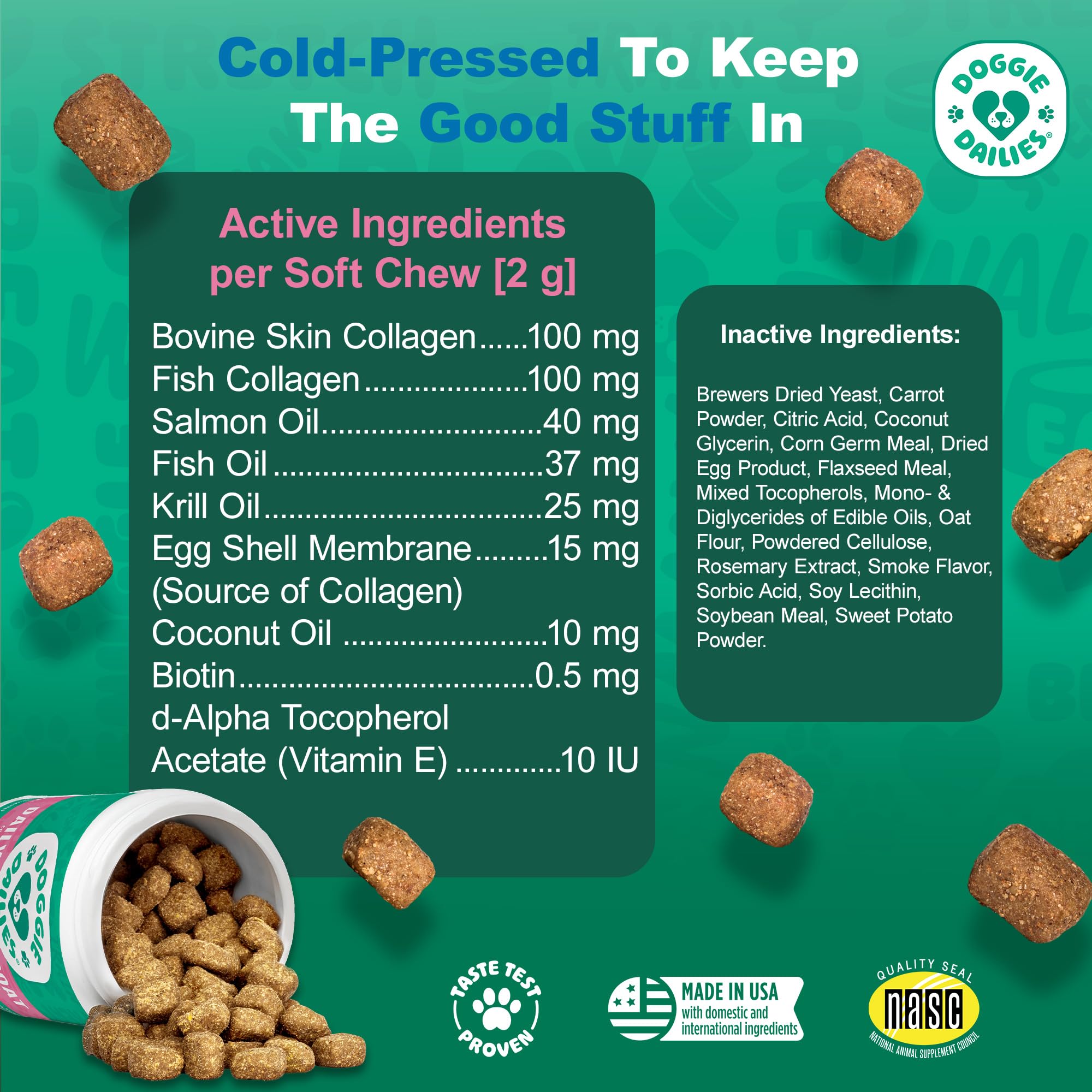 Blend of collagen sources from bovine, fish, and eggshell for skin and joints