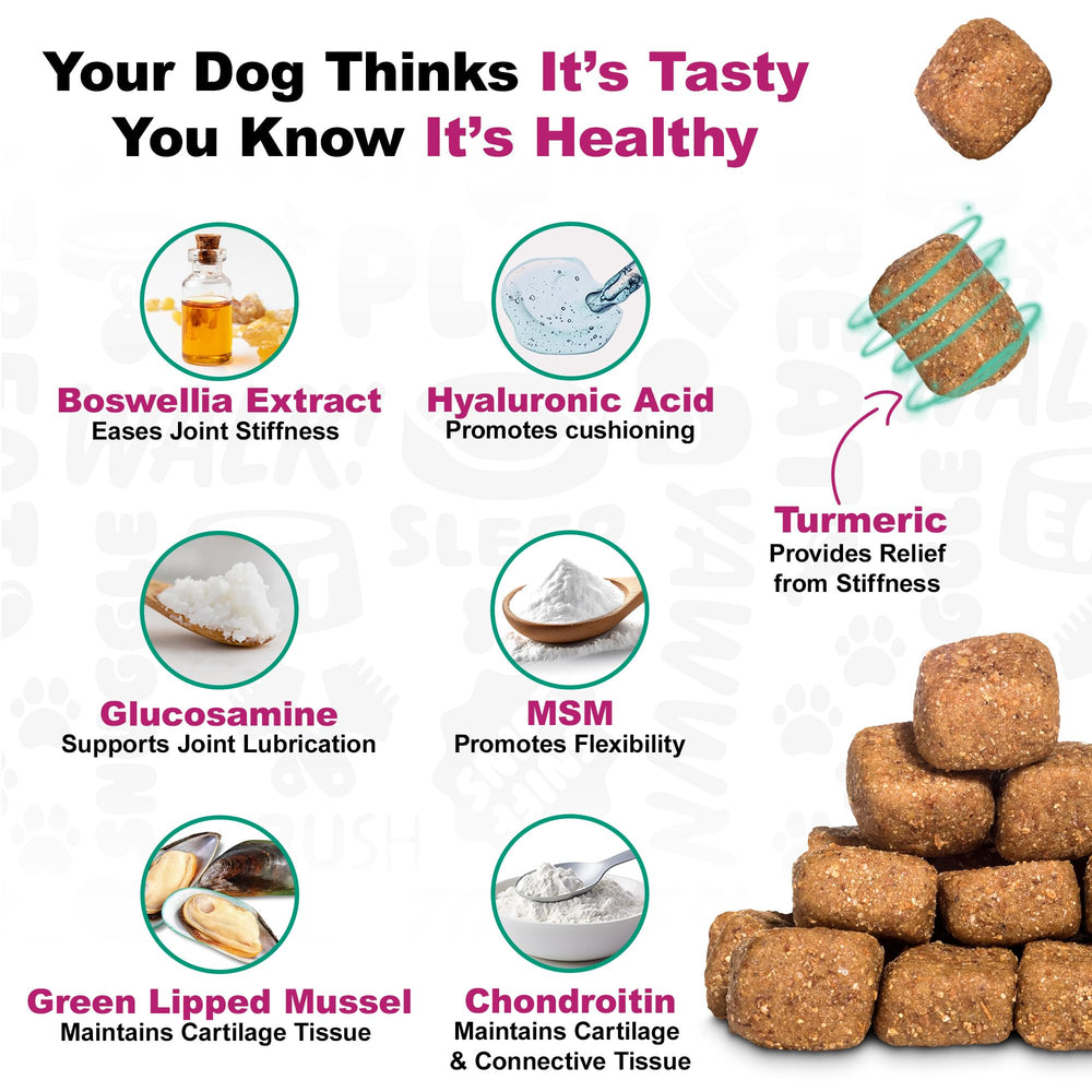 Doggie Dailies duck-flavor chews closeup highlights tasty palatability for picky dogs