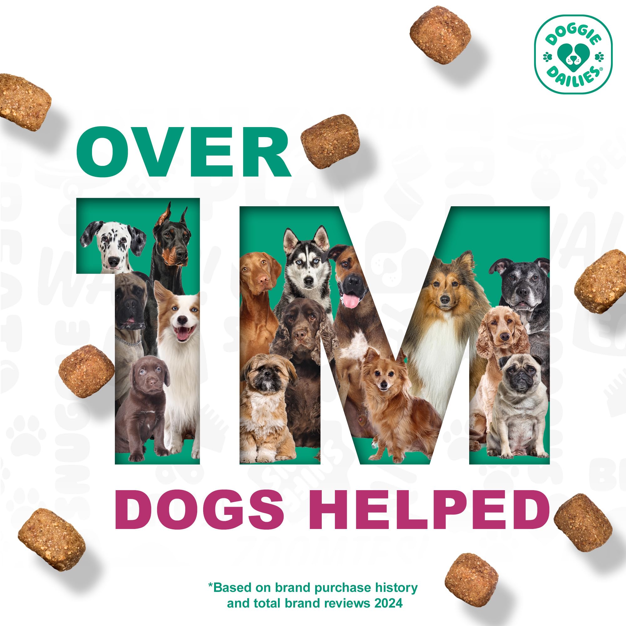 Label view highlights five probiotic strains in Doggie Dailies duck chews