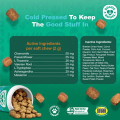 Doggie Dailies soft-chews peanut butter texture closeup, appealing taste
