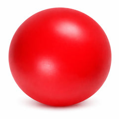 Doggie Dooley 10-inch hard ball for push play and outdoor use, ideal for large breeds.