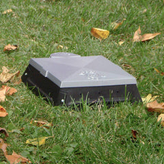 Doggie Dooley foot-operated lid enabling hands-free waste cleanup