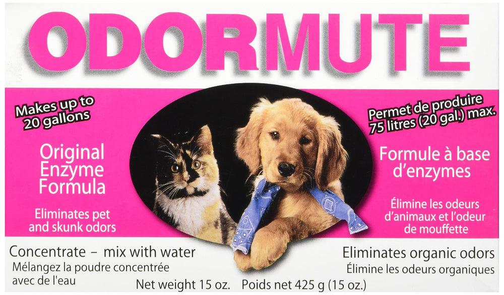 Doggie Dooley Odormute powder container for odor-control cleaning