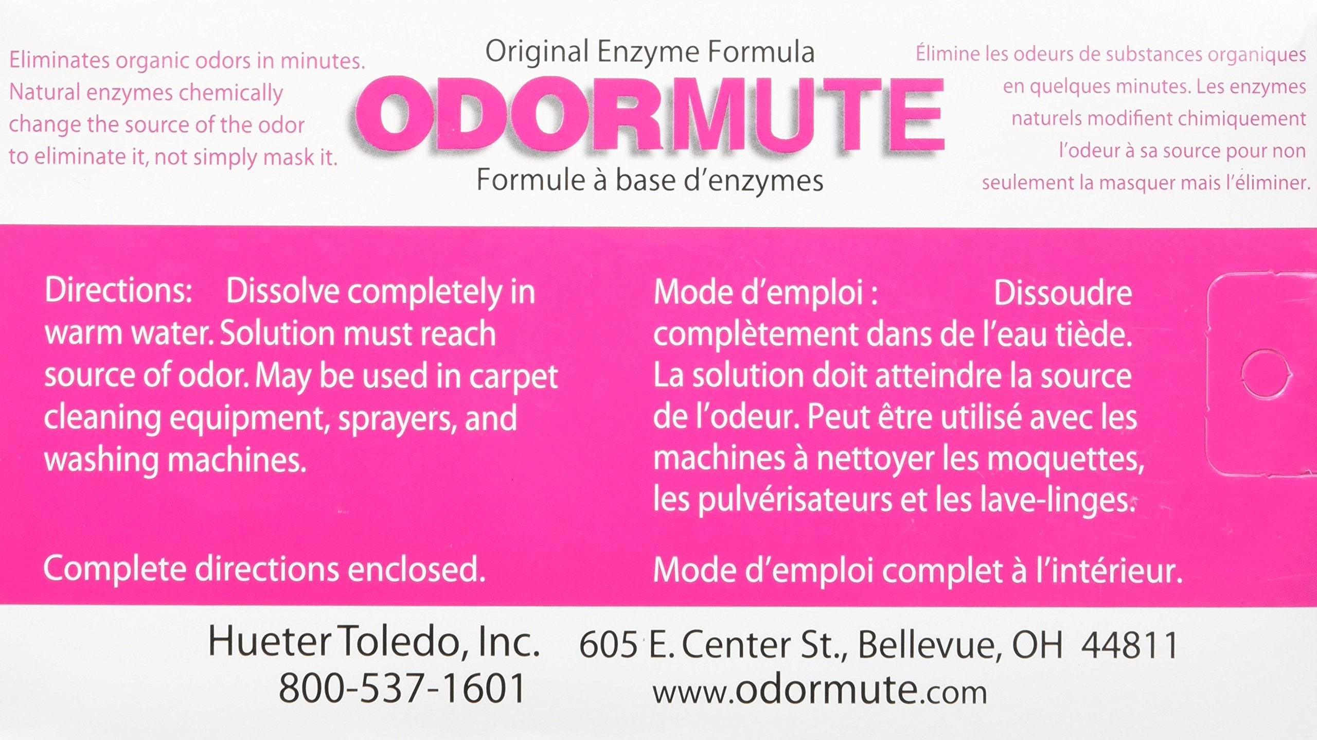 Odormute in spray bottle for spot and area cleaning