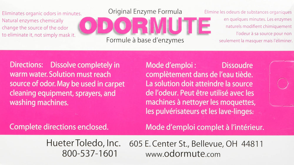 Odormute in spray bottle for spot and area cleaning