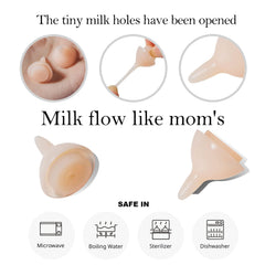 Doggiema newborn feeding kit with multiple nipples and syringes for flexibility.