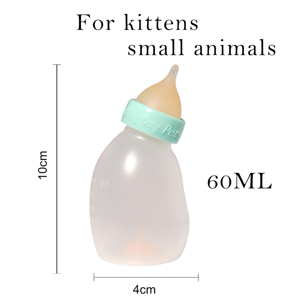 Doggiema nipple sizes small, medium, large fit growing kittens.