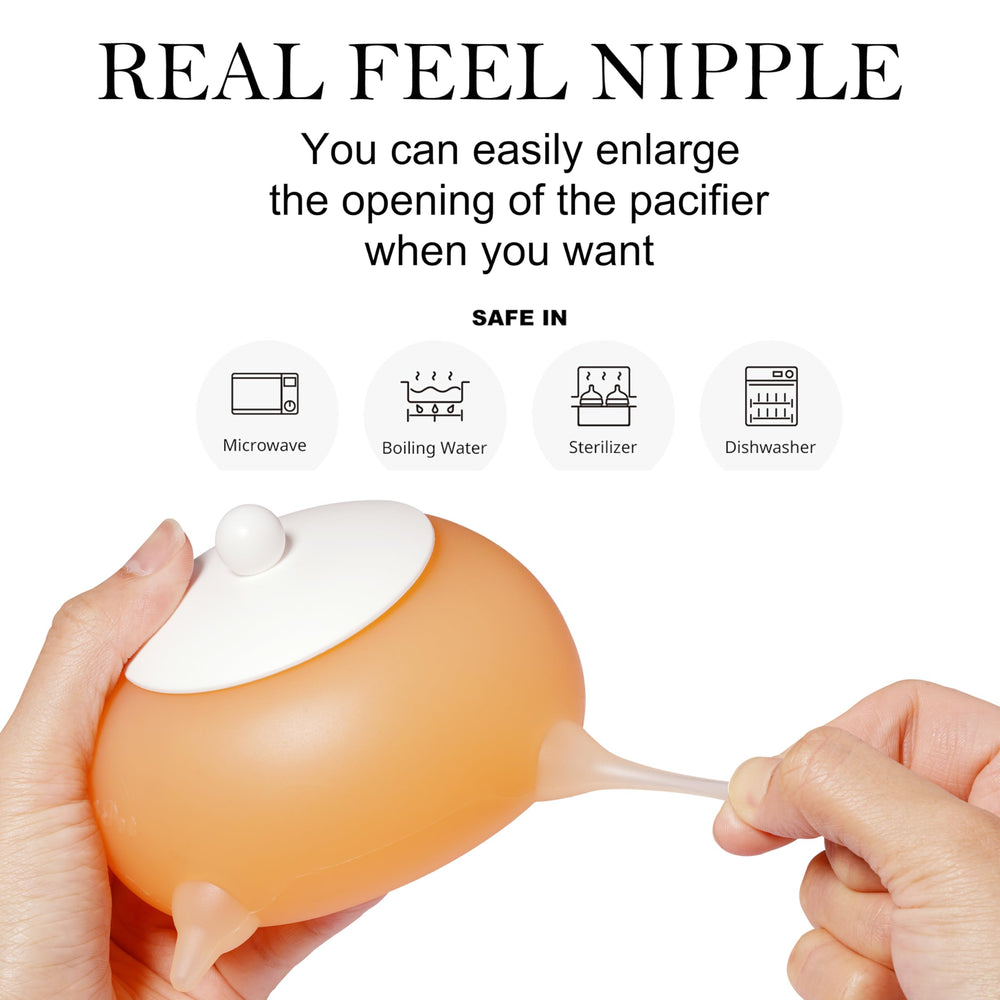 Doggiema precise-volume nipple with syringe for controlled feeding sessions.