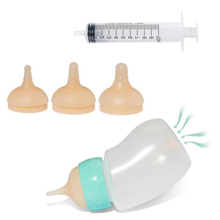 Doggiema angled 45-degree puppy bottle for comfortable feeding