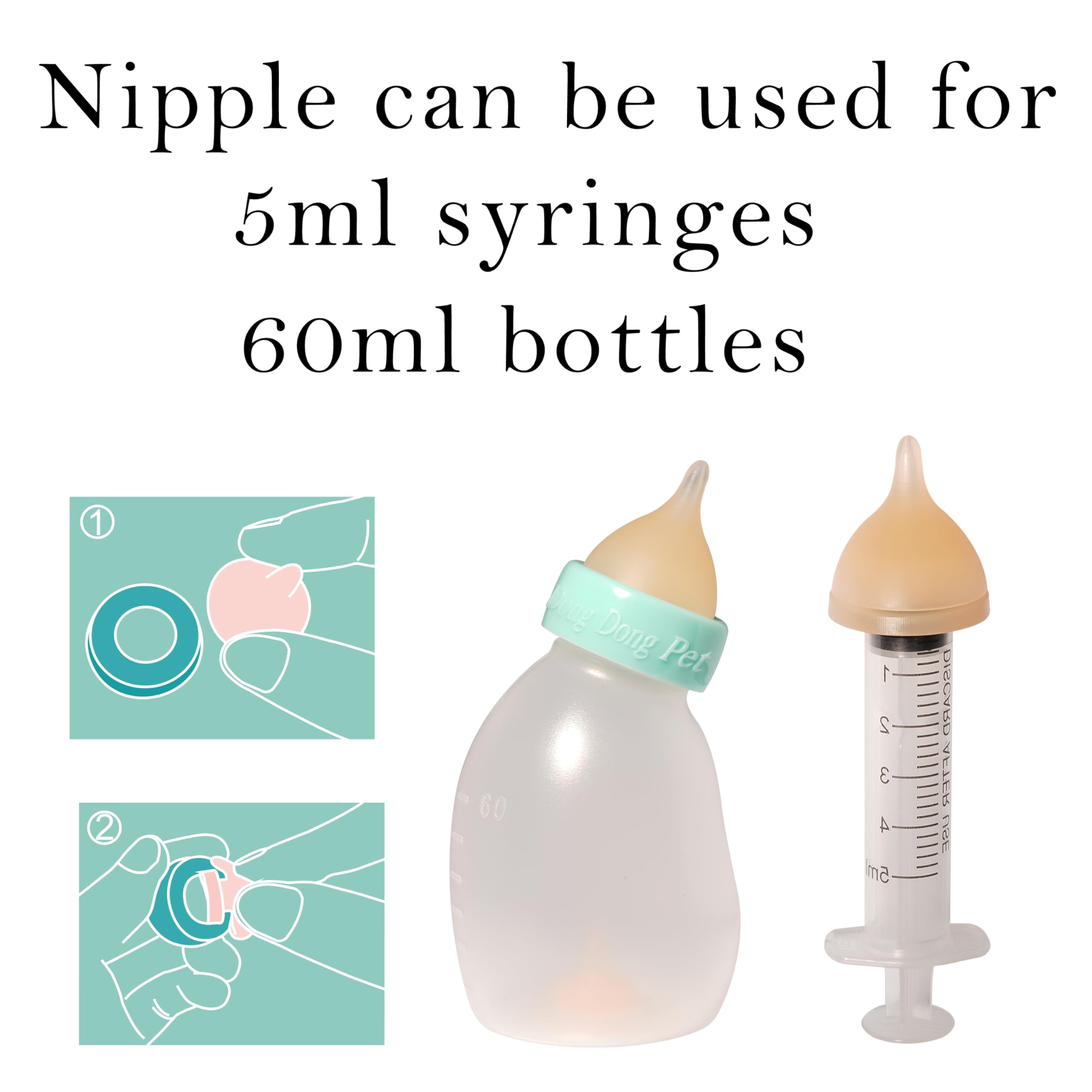 Doggiema large silicone nipple for bigger newborns and bottle feeding