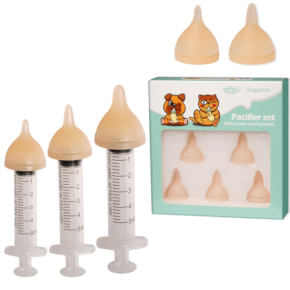 Doggiema small silicone nipple with gentle milk flow for newborn kittens