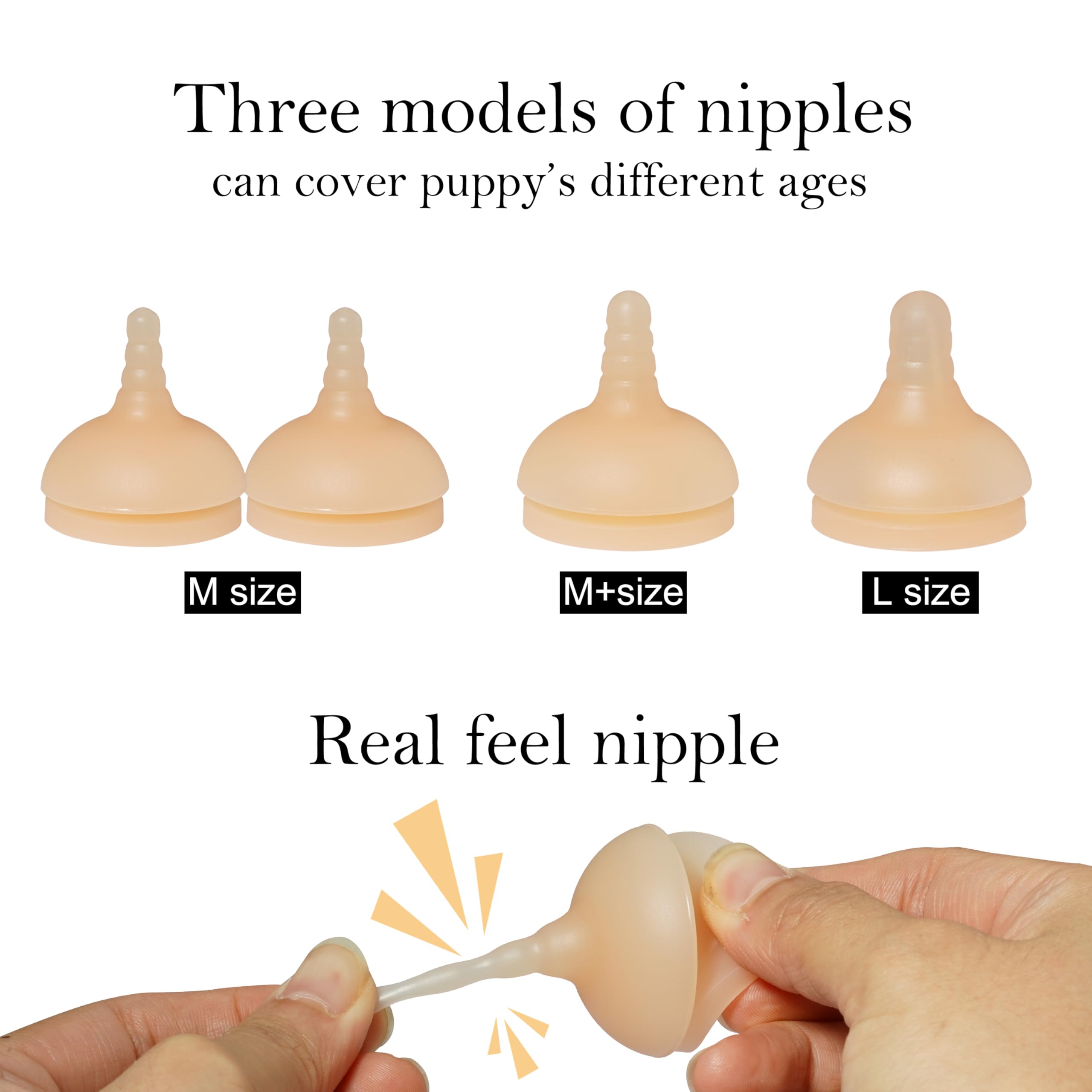 Doggiema silicone puppy nipple small size for newborn puppies