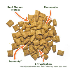 Doggijuana chicken flavor bites displayed as high-value rewards for training