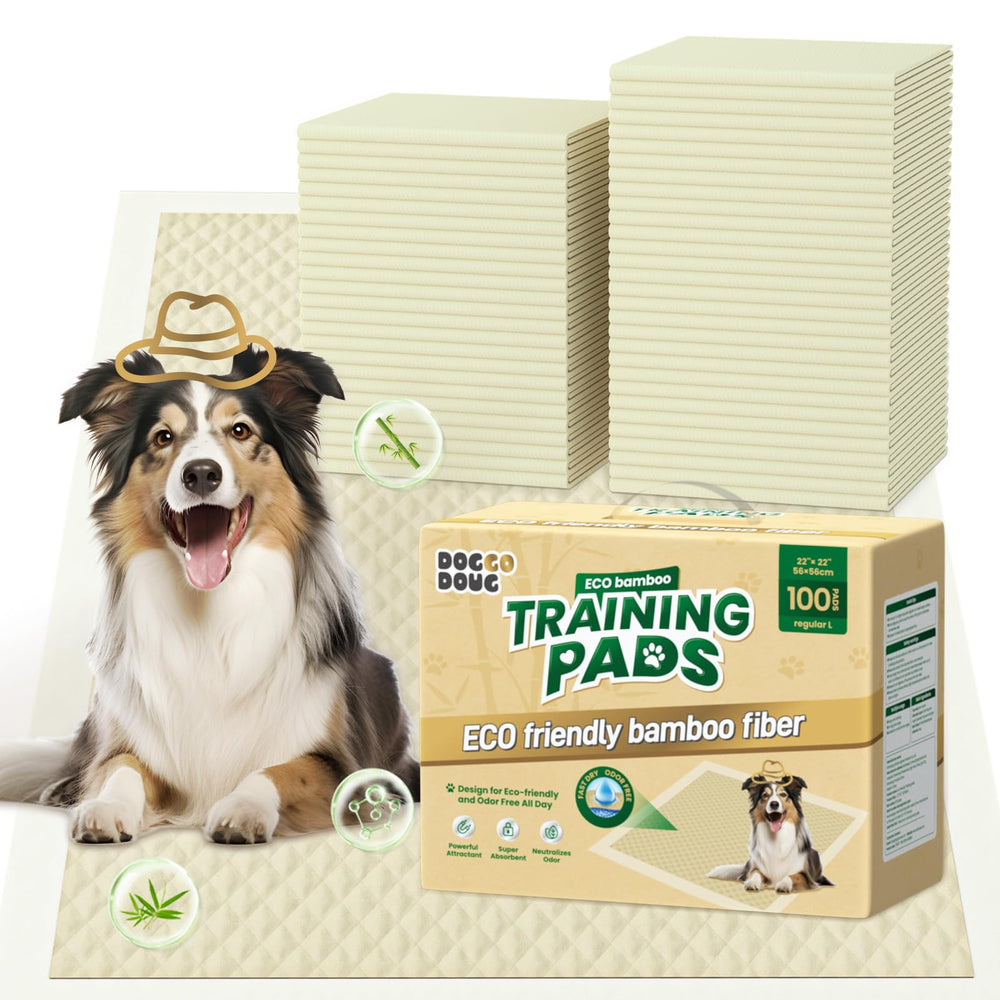 DOGGO DOUG puppy pads packaging for quick home training setup