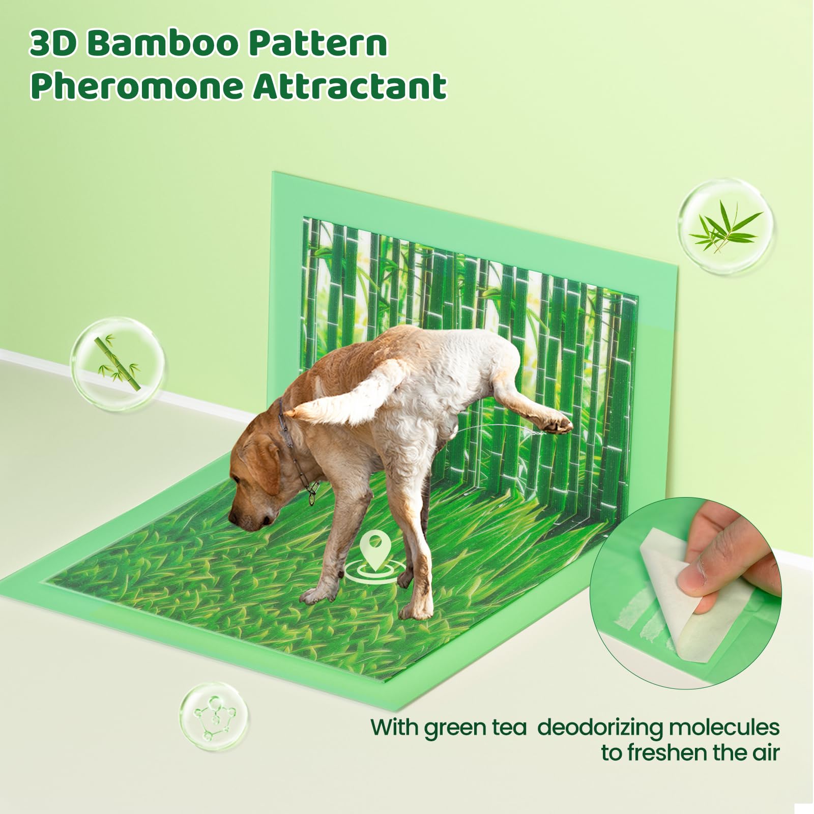 Doggo Doug large 28x34 pads fit puppies, cats, and small animals.