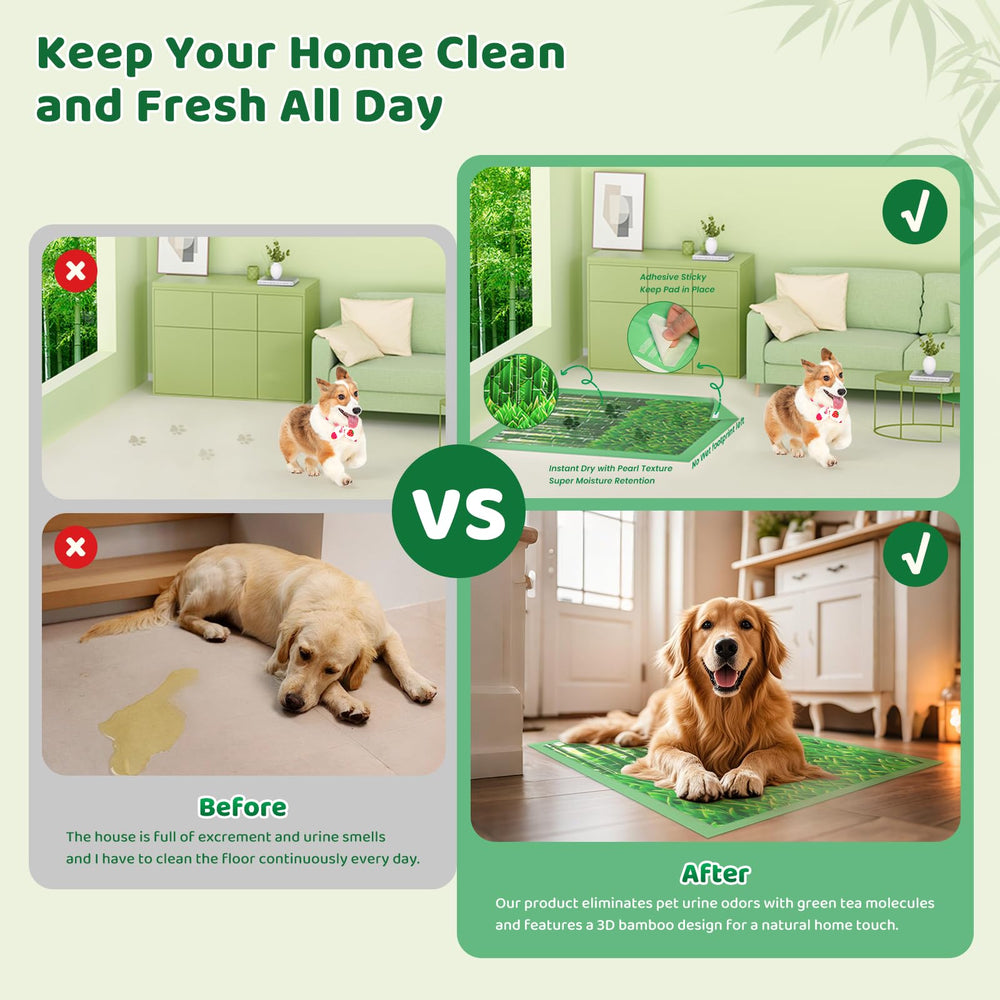 Doggo Doug bamboo-pattern pads blend function with style for pets.