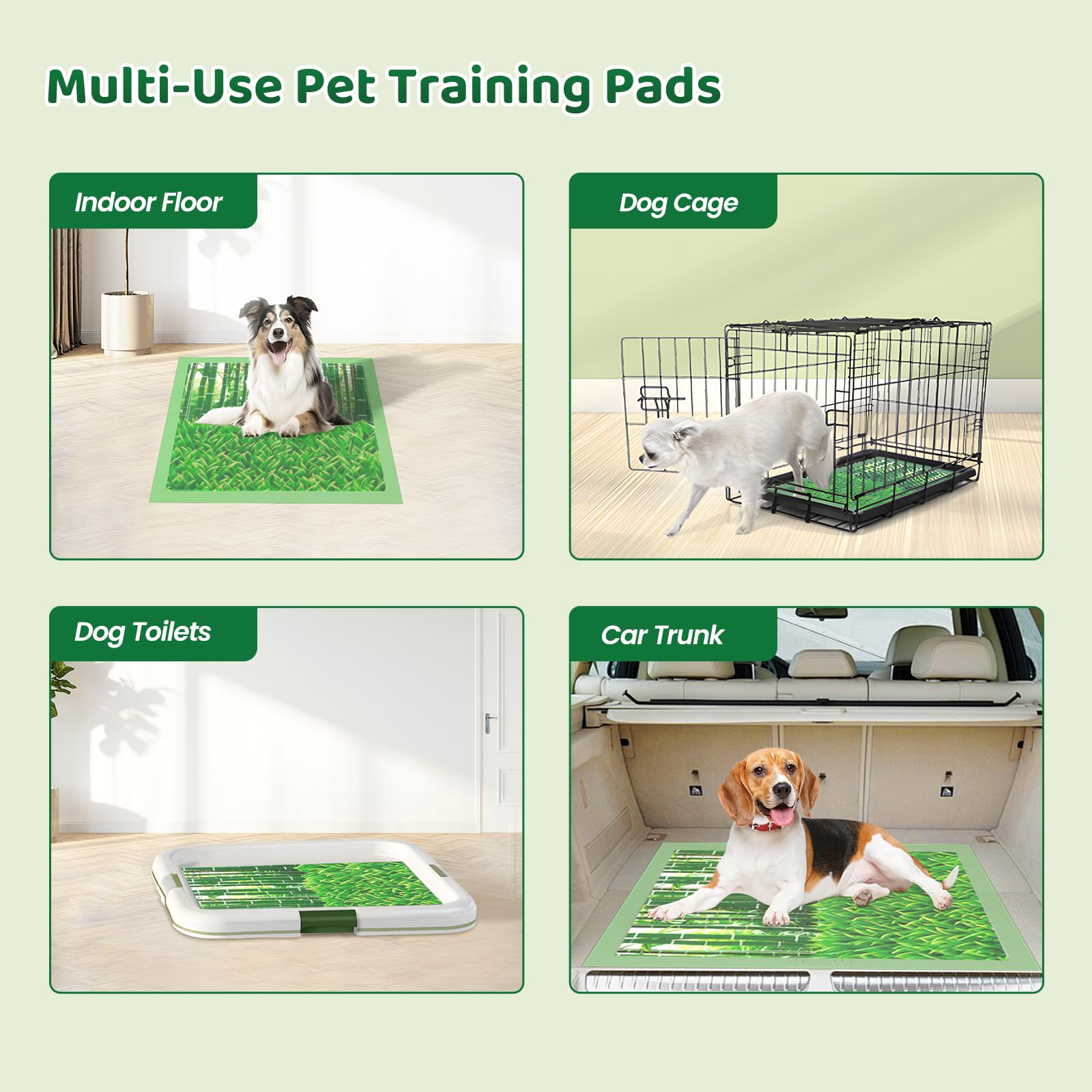 Doggo Doug multi-use pads support potty training across rooms.