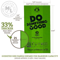Doggy Do Good eco-accelerated formula bags with recycled and biobased content for greener routines