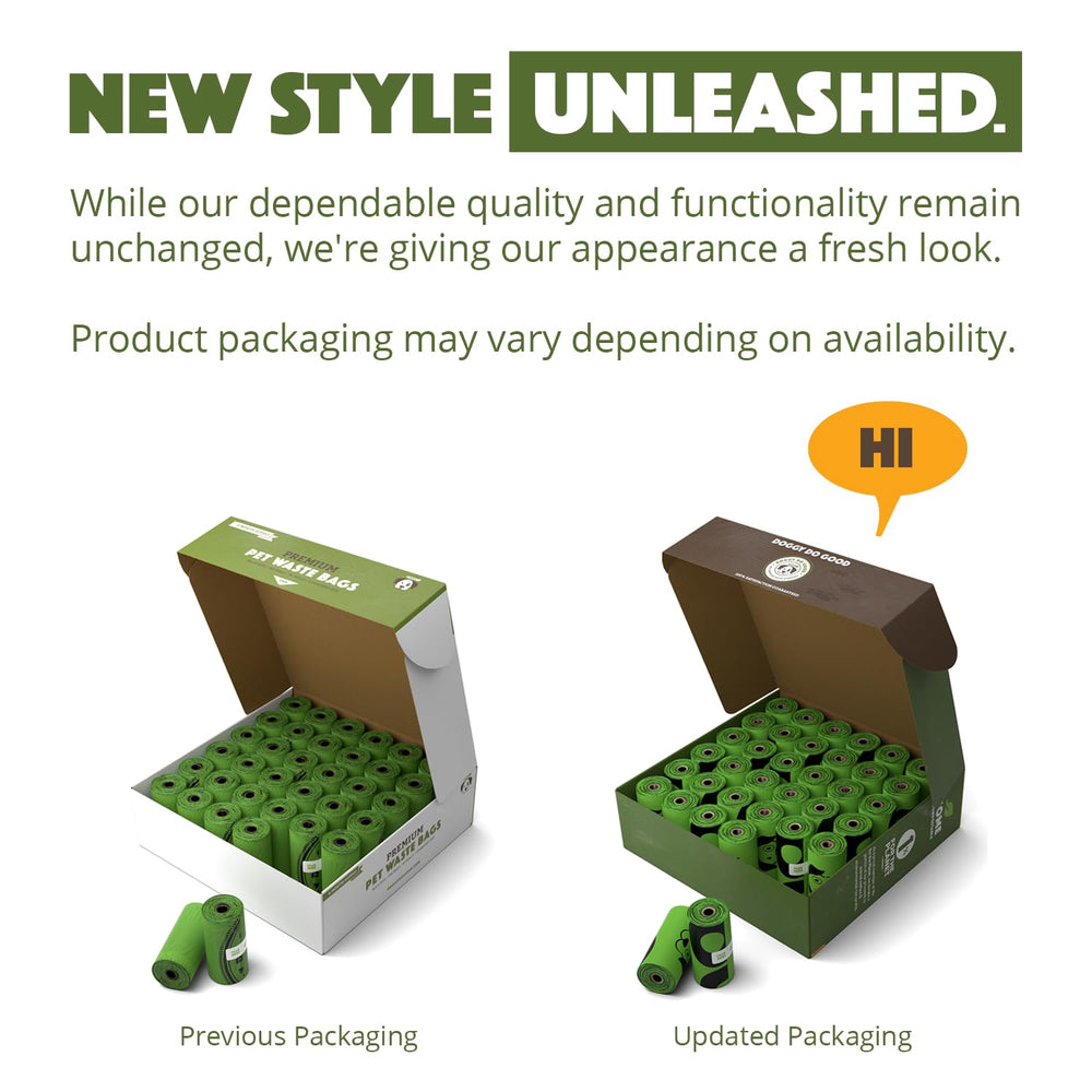 Doggy Do Good extra-thick 18 micron poop bags for tough messes