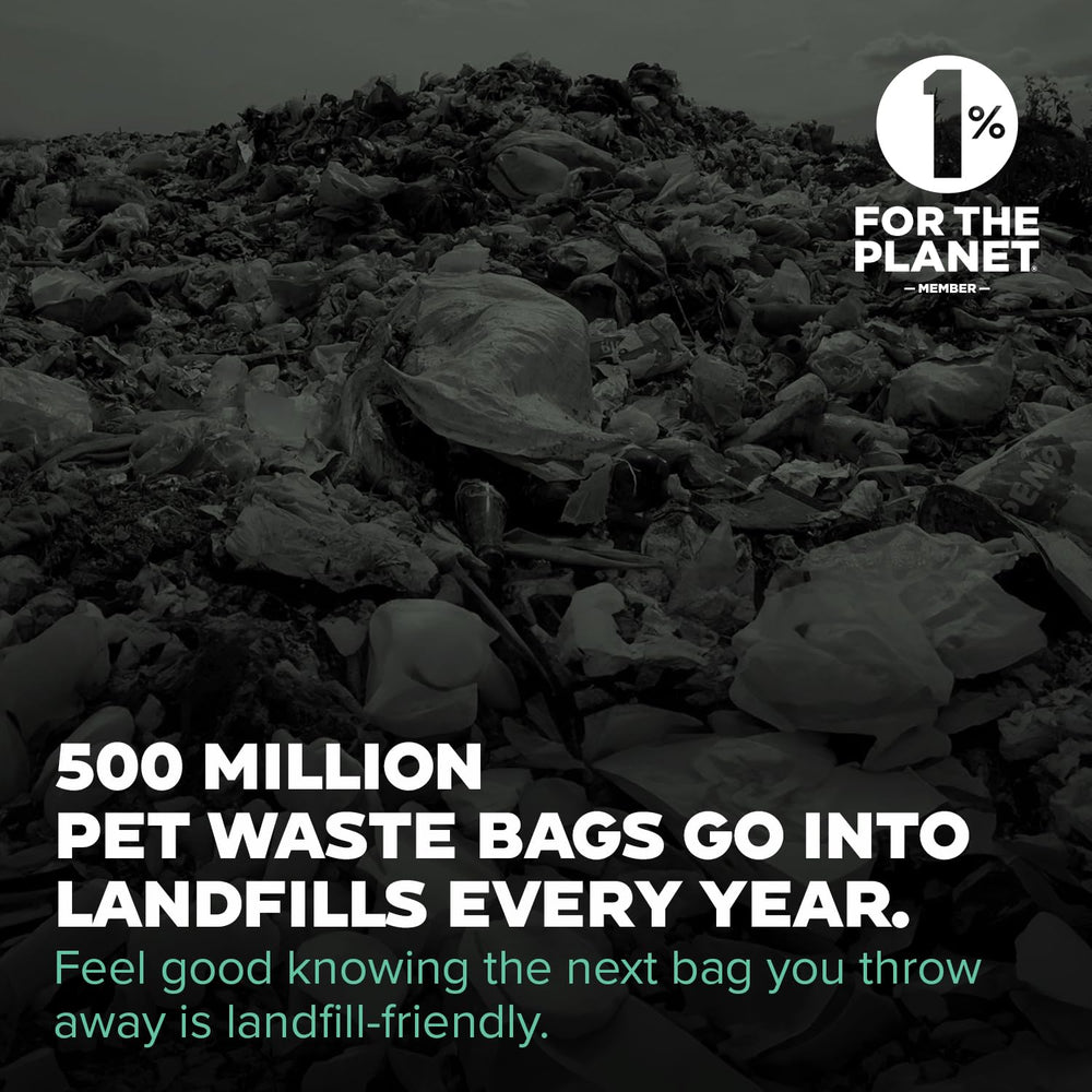 Doggy Do Good Next Waste Bags roll with built-in perforation for easy release.