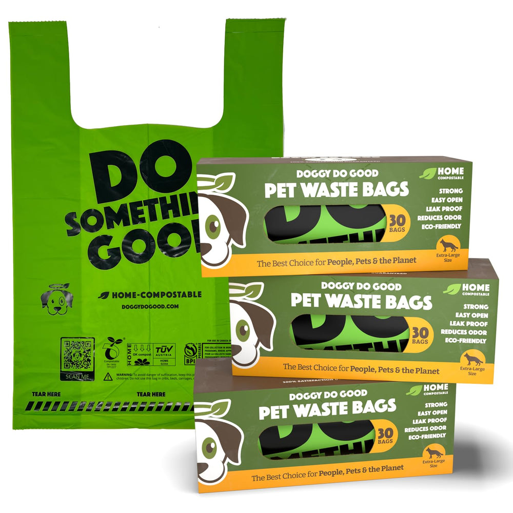 Doggy Do Good 90ct box of eco-friendly bags for easy pickups.