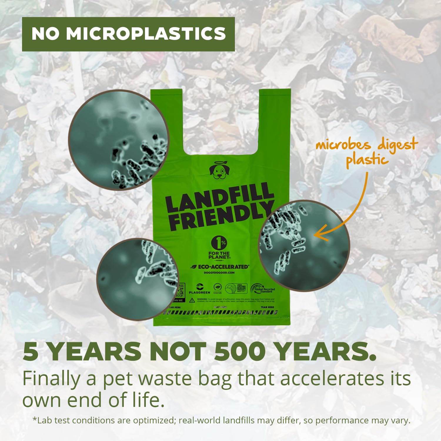 Satisfaction guaranteed with 30-bag-per-roll sets.