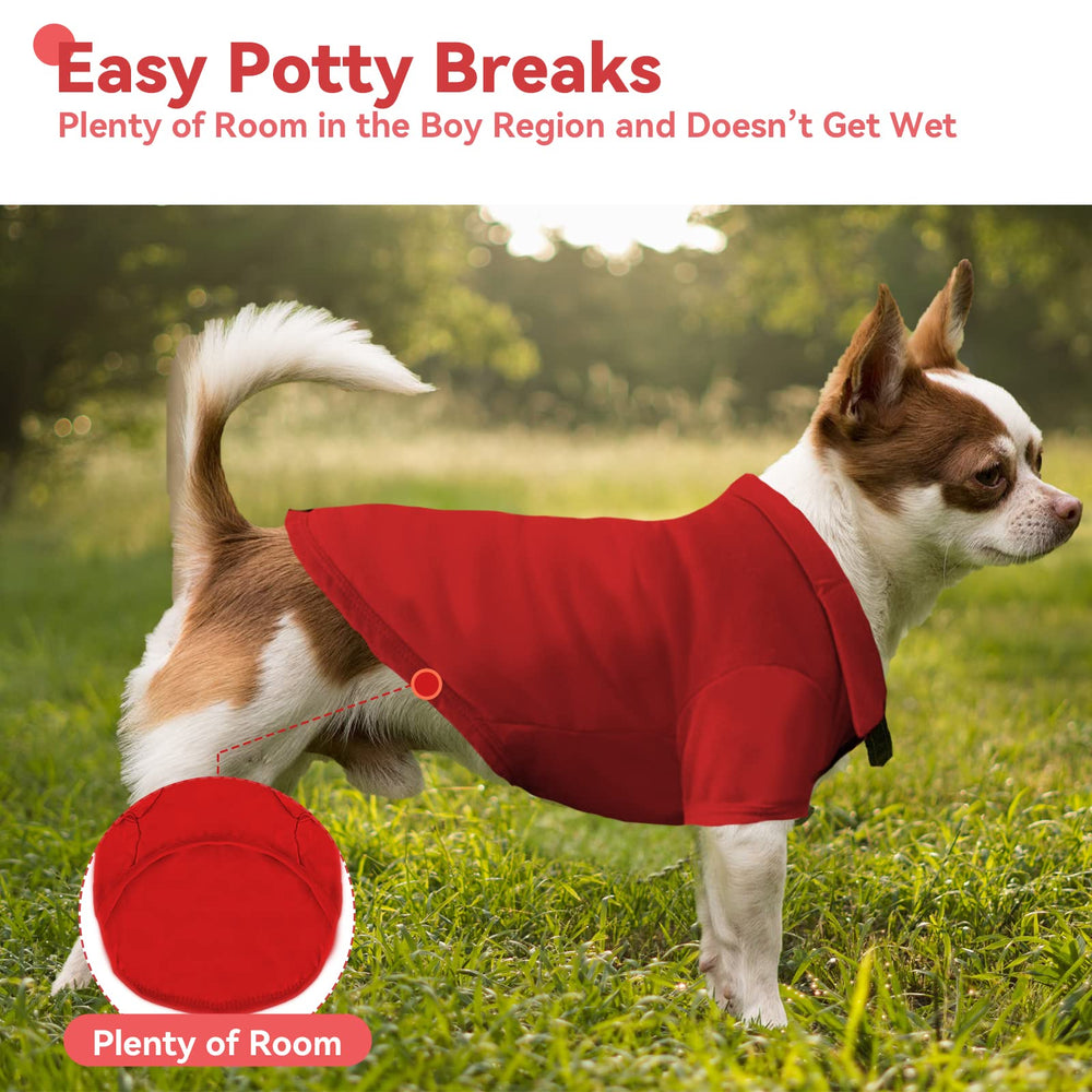 DOGGYZSTYLE four-pack yellow polo shirt for small dogs, sporty daily wear.
