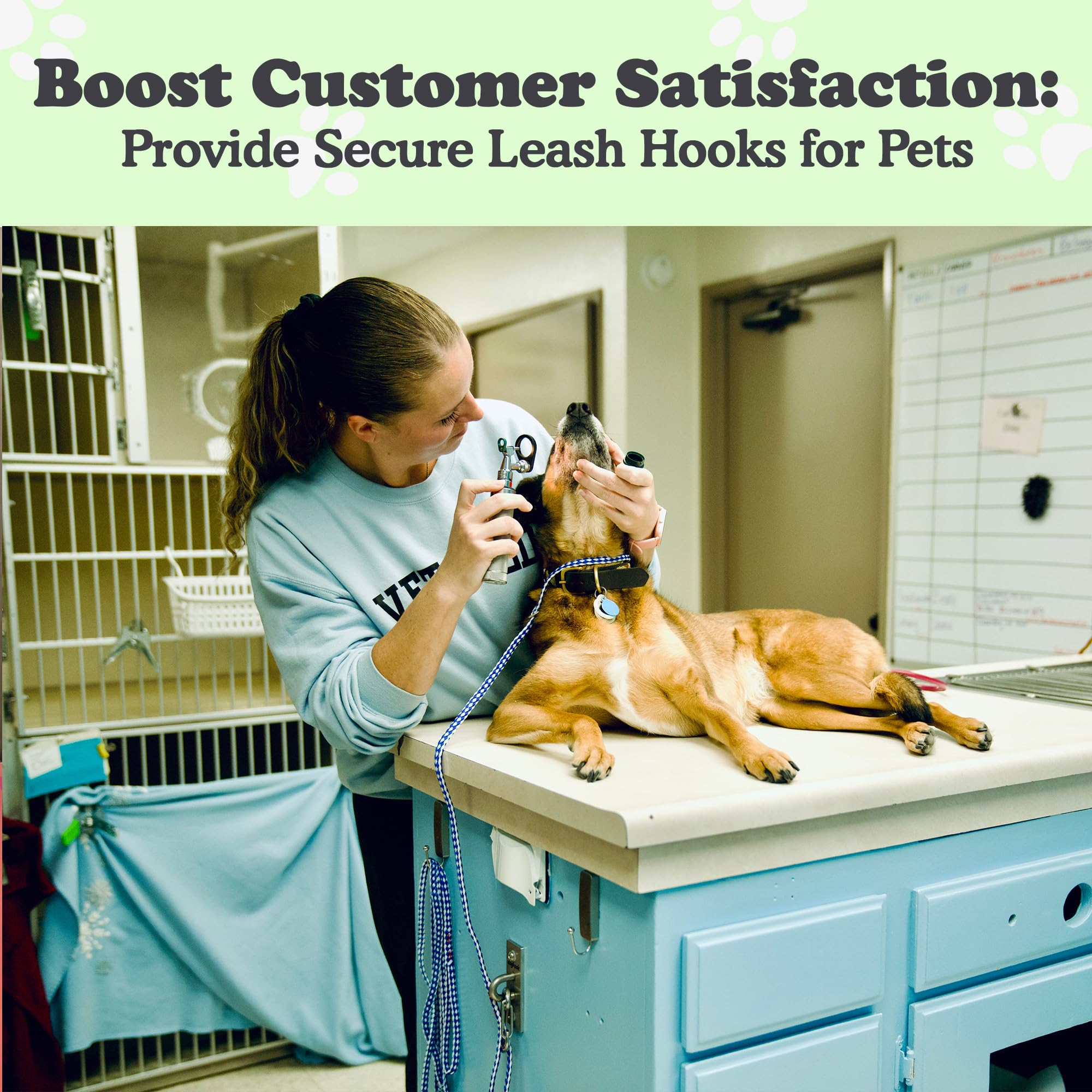 Doghook Canine Hitch durable daily-use wall mount withstands regular wear.