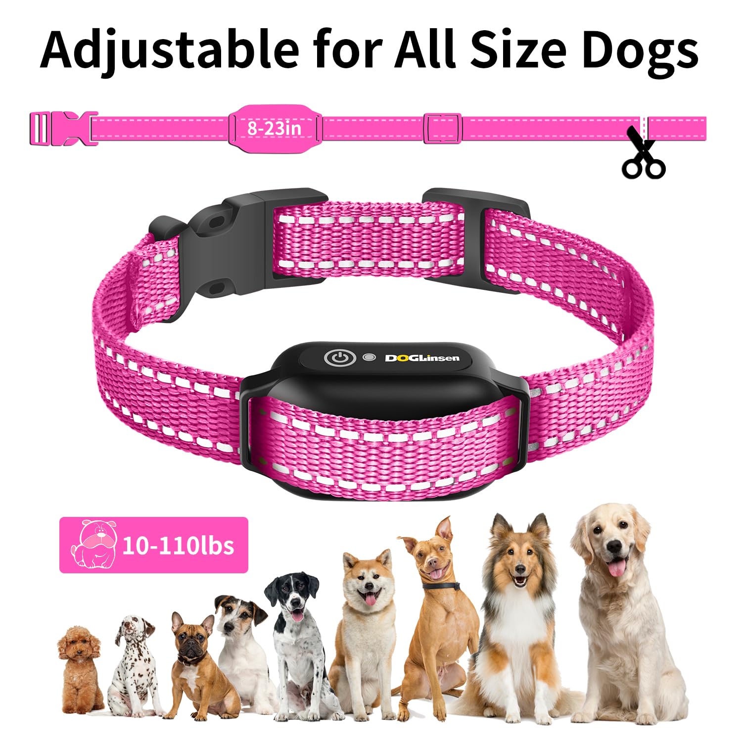DOGLinsen IP67 waterproof collar ready for wet or muddy conditions